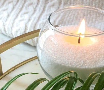 Bougie LED Striée En Cire H12,3 Cm, Caspar - Caramel - Taille Unique