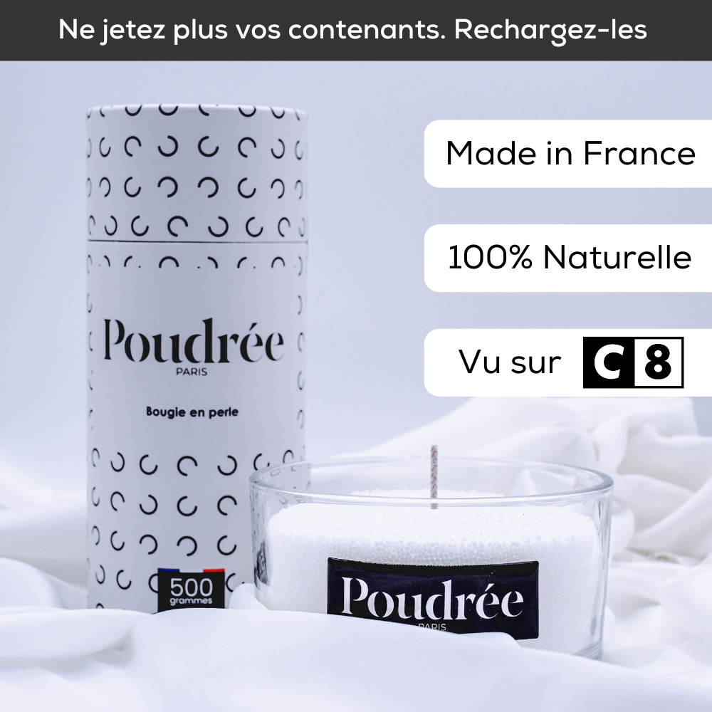 Bougie en perle de cire - 500gr