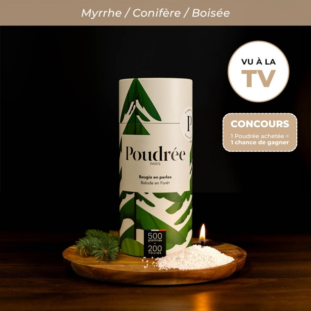 Balade en Forêt - Bougie en perles de cire parfumées 500g