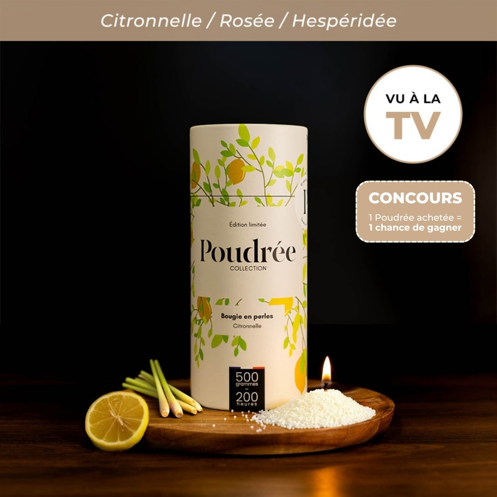 Citronnelle - Bougie en perles de cire parfumées 500g