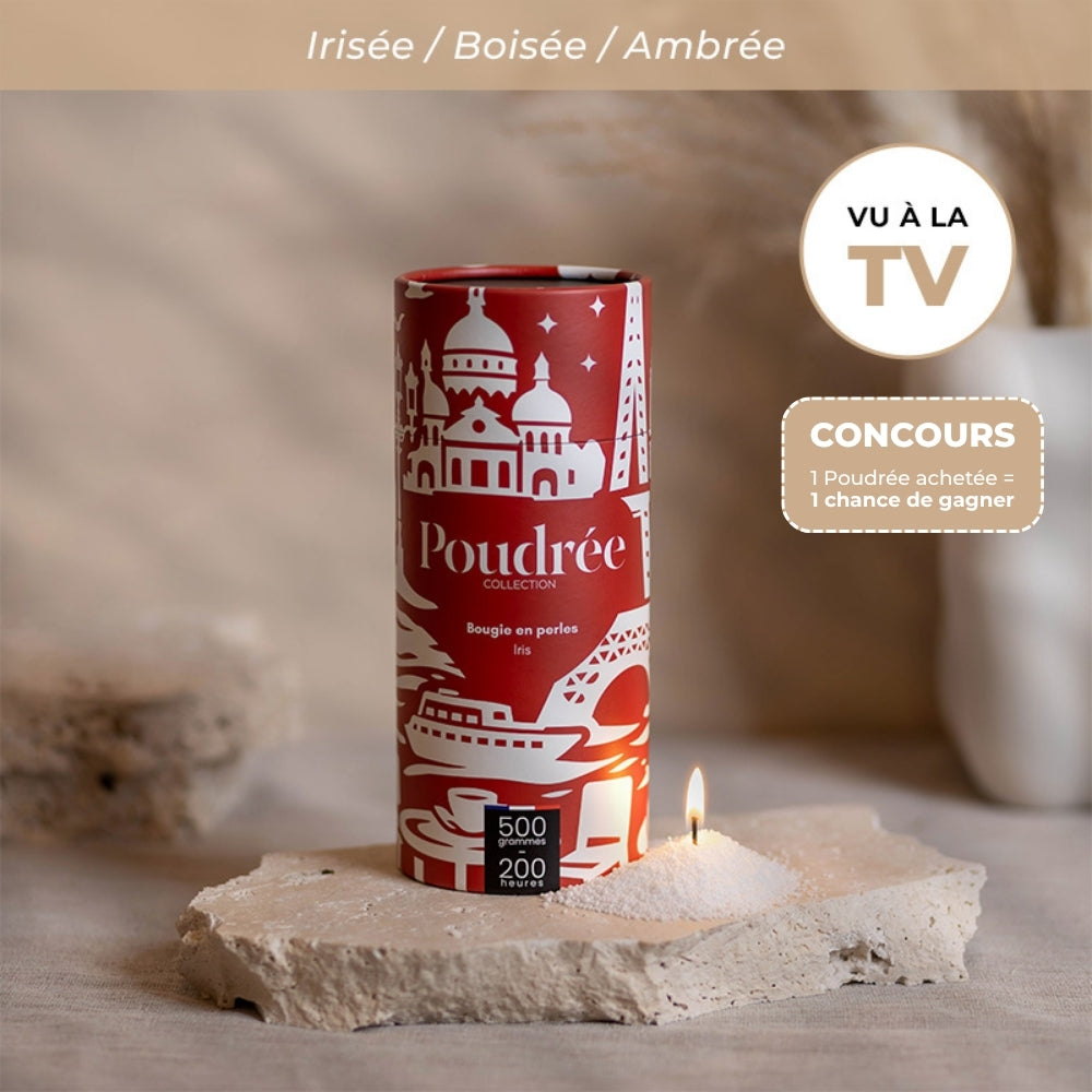 Iris - Bougie en perles de cire parfumées 500g