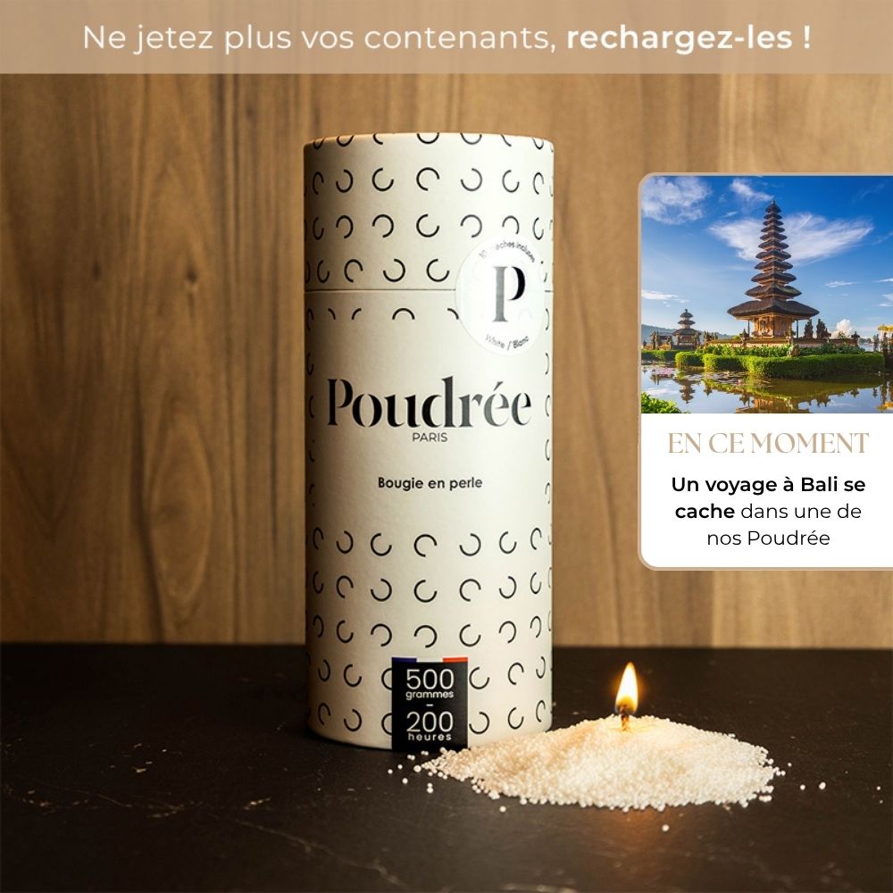 Poudrée à parfumer - Blanc